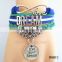 Wholesale 2016 Gift Charm Cute Best Friend Handcuffs Design Woven Bangle karma Infinity Bracelet
