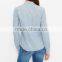 high quality women denim shirt