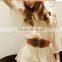 VIVI magzine korea style fashion retro metal leaf buckle lady or woman wide leather decoration belt for dress skirt and coat