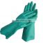 Unsupported Nitrile Glove with flock lined Chemical gloves