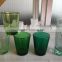 Custom Pantone Color Drinking Glassware Different Types Clear Blue & Green Tinted Shot Glass