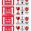 2015 Online Packing Adhesive Label For Bottles With Comptitive Price