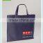 big black non woven tote bag without lamination by sewing