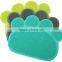 Paw Shape Pet Cat Dish Bowl mat / Dog Feeding Food pad / dog paw cleaning mat