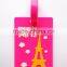 2016 Customized Logo Wholesale Travel Baggage Tag for Airlines Shaped Soft PVC Luggage Tag