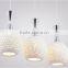 modern pendant Light covers ,indoor lamp shade,three lights glass round lamp shade