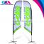 portable hot sport feather promotion fabrics flag banner