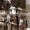Long style popular grils lamb vest with macrame/hign quality