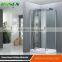 Corner steam shower enclosure