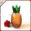 Wholesale Handmade Pineapple Glass Vase / High-grade Glass Bottle Flower Vase for decoration