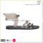 New design custom logo clear jelly sandals with wing