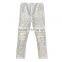 2016 Wholesale Unique Design Kids Boutique Sequin Leggins, Baby Girl Golden Polk Dot Long Cotton Pants