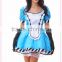 Wholesale ladies halloween costumes Alice in Wonderland sexy cosplay costume