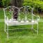 Outdoor furniture antique white KD bench
