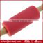 Bakeware Accessories Pastry Tools Silicone Rolling Pin with Wooden Handle kids rolling pin