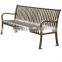 Outdoor park wrought iron benches