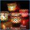 Unique turkish handmade glass mosaic candle holder for home decoration