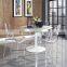 Wholesale prices clear crystal mirage plastic tables and chairs