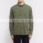 Hot Selling Army-Green Button-Down Collar 100% Cotton Plain Shirt