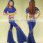 2 pieces belly dance lesson wears with coins