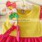 casual baby girl dresses bow ruffle sleeve without pictures