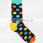 mens cotton socks,blue and pink socks for men,sublimation printing cotton socks