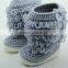 Alibaba china cheap price hand knitted baby booties