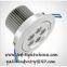 adjustable 5W LED ceiling spotlight, high power LED downlight, high lumens  lighting fixture, energy saving home and commercial lamp light