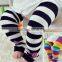 Four seasons Baby cotton rainbow feet long stripes socks