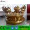 PVC inflatable golden crown hat toy for promotion