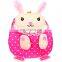 Yellow color Kids Favorite Toys Stuffed Rabbit Backpack