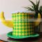 brazil flag cup hat party football horn hat