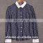 Ladies all over printing blouse long sleeve peter pan collar summer soft cotton shirt