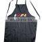 100% Cotton Apron with an adjustable neck visible center pocket, Adjustable Bib Apron Waterdrop Resistant with 2 Pockets Cooking