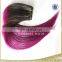 Two tone ombre remy hair weaving,ombre human hair weave purple remy hair