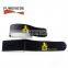 Black ski straps with text or logo printed