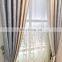 New style luxury thick faux silk blackout fancy jacquard window curtain panels with grommets