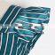 TWOTWINSTYLE Striped Irregular Off Shoulder Ruffles Backless Tunic High Waist Zipper Blouse Female