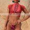 Sexy Zebra Printed Bikini 2019 Female Swimsuit Women Swimwear Three-pieces Bikini set Bather Bathing Suit Swim Wear Lady V1505