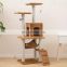 High Quality Luxury Medium Pet Climbing Scratcher Tower House Condo Cat Tree with Hammock