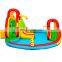 Multifunction Nylon Fabric Inflatable  Bouncy House Inflatable with Slide , Small Jumping Castle With Water gun For Kids