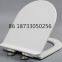 d shape plastic soft close toilet seat