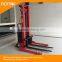 Adjustable Forks Straddle Semi-electric Stacker with wide leg