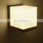 Modern Wall Light Nordic Wooden Wall Lamp Shades Square Glass Lighting Fixtures Wall Lamp