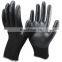13Gauge Seamless Knit Polyester Smooth Slippery Nitrile Coating Gloves With Solid Grip For Automotive Stacking Oily Panels