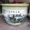Luxury Large Size Blue And White Porcleain Hand Paint Craft Ceramic Fish Pot Fish Bowl Planters