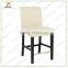 WorkWell PU high quality solid wood dining chair with high Rubber wood legs Kw-D4063