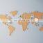 Home Decoration Custom Wooden World Map Cork Wall Map Decoration Bulletin Board Decor