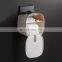 Amazon hot multifunction waterproof toilet paper holder wall mount toilet paper holder adhesive no drill paper holder plastic