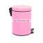 Different Colors 3L  Pedal Bin Foot Pedal Garbage Bin Powder Coating Stainless Steel Pedal Bin